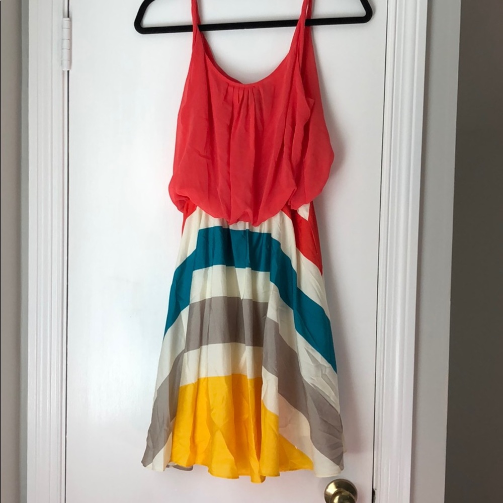 Colorful flowy dress